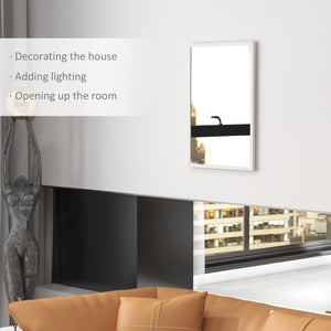 22" x 30" Bathroom Mirror for Wall, Rectangular Mirror for Living Room, Bedroom, Entryway, Black – view 24