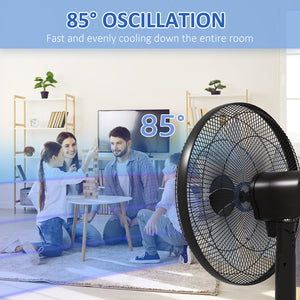 Floor Standing Fan with Remote Control, Oscillating, LED Screen, Stand Up Cooling Fan – view 5