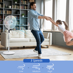 Floor Standing Fan with Remote Control, Oscillating, LED Screen, Stand Up Cooling Fan – view 10