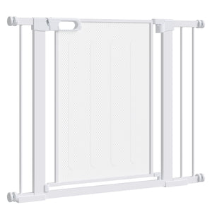 29.5"-32.3" Metal Pet Gate, w/ Auto Closing Door, Double Locking, Dog Gate for Doorways, Stairs, Hallways – view 15