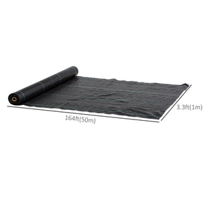 3ft x 164ft Weed Barrier, Landscape Fabric, for Greenhouse Yard Garden Weed Control, Heavy-Duty & Easy Setup, 2oz