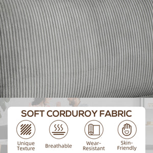 Three Seater Sofa, Fabric 3 Seater Couch with Spring Cushion and Cup Holders for Living Room, Bedroom – view 18