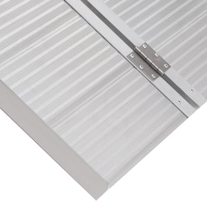 3ft Textured Aluminum Folding Wheelchair Ramp, Portable Threshold Ramp, for Scooter Steps Home Stairs Doorways