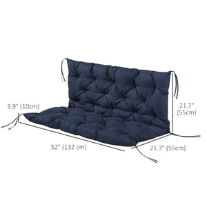 2 Seater Garden Bench Cushion, Soft Thick Outdoor Non-Slip 2 Seater Soft Pad With Backrest for Garden – view 16