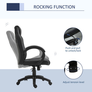 Racing Gaming Chair Office Chair Computer Desk Gamer Chair with Swivel Wheels, Padded Headrest – view 11