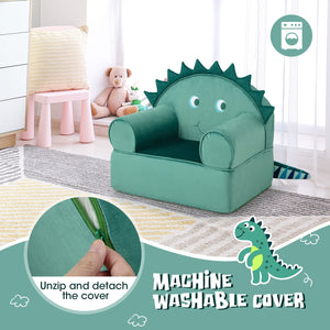Original Kids Sofa with Armrest and Thick Cushion-Green view 6
