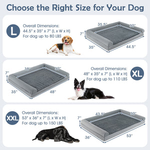 Orthopedic Foam Dog Bed Large Dog Sofa Couch with Removable Cover-L view 5