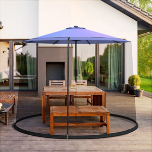 9 -10 Feet Outdoor Umbrella Table Screen Mosquito Bug Insect Net view 2