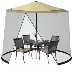 9 -10 Feet Outdoor Umbrella Table Screen Mosquito Bug Insect Net view 8