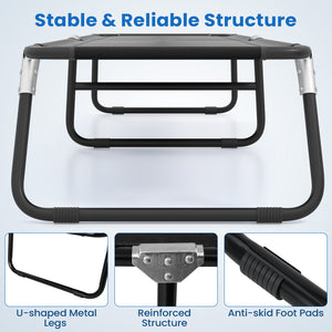 Outdoor Portable Folding Camping Bed for Sleeping Hiking Travel-Black view 7