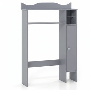 Over the Toilet Storage Cabinet with Toilet Paper Holder-Gray