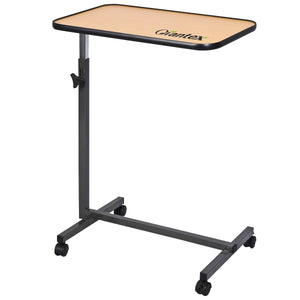 Beige Overbed Rolling Table Food Tray view 3