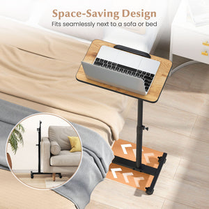 Overbed Rolling Food Tray Table view 9
