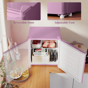1.1 Cu. Ft. Mini Freezer, Compact Upright Freezer with Reversible Door, Removable Shelf – view 19