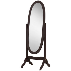 Floor Standing Mirror Full Length Mirror with Adjustable Angle Oval Frame for Dressing Room Bedroom Living – view 8