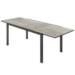 63"-94.5" Extendable Patio Dining Table for 6-8 Person, Outdoor Dining Table with Aluminium Edging – view 8