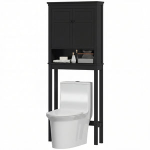 3-Tier Over Toilet Storage Unit Washing Machine Cabinet Dryer Cabinet with Adjustable Shelf for Bathroom, Laundry