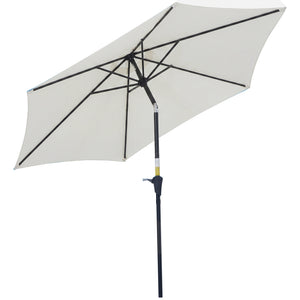 8.5FT Patio Umbrella, Round Garden Parasol with 6 Ribs, Market Sunshade Tilt Canopy w/ Crank Handle for – view 3