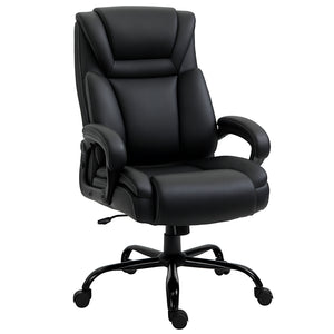 PU Leather Executive Office Chair with High Back, Adjustable Height and Swivel Wheels, 400LBS Capacity – view 8