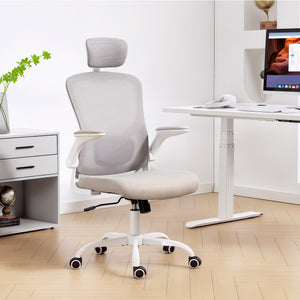 Ergonomic Office Chair, Mesh Desk Chair with Adjustable Headrest, Lumbar Support and Height – view 14