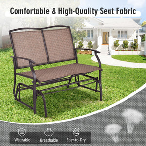 Outdoor Iron Patio Rocking Chair for Backyard and Lawn view 7