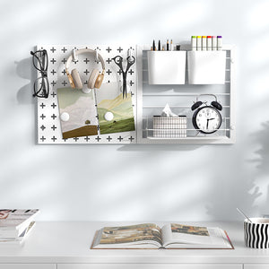 Pegboard Combination Kit Combination Wall Organizer with Magnets and Hooks view 3