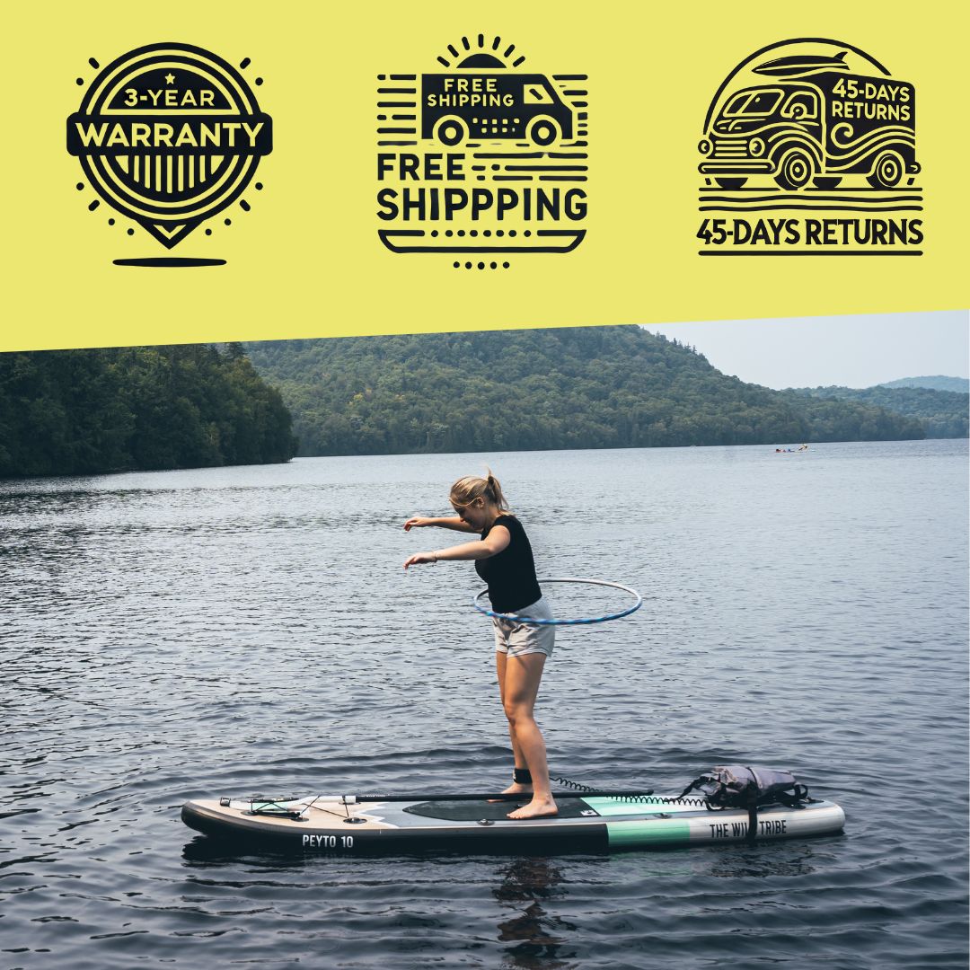 Peyto 10' Inflatable Paddleboard, Blue or Gold, All-Around SUP | The Wild Tribe