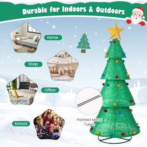 Pop-Up Christmas Tree with 200 Warm White LED Lights view 8