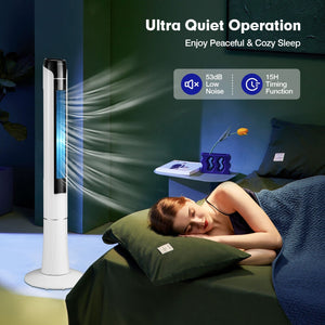 Portable 48 Inches Tower Fan with Remote Control-White view 8