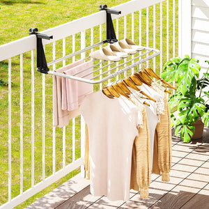 Portable Aluminum Clothes and Towel Drying Rack view 3