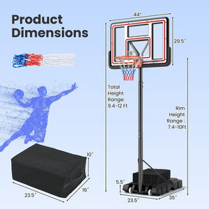 Portable Basketball Hoop Adjustable Basketball Goal System view 4