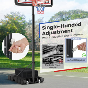 Portable Basketball Hoop Adjustable Basketball Goal System view 7
