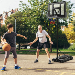 Portable Basketball Hoop with 9-Position Adjustable Height view 2