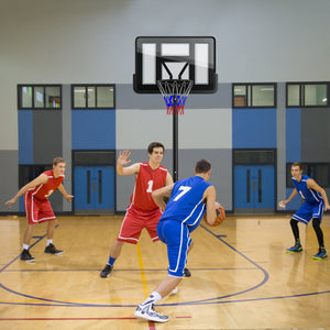 Portable Basketball Hoop with 9-Position Adjustable Height view 3