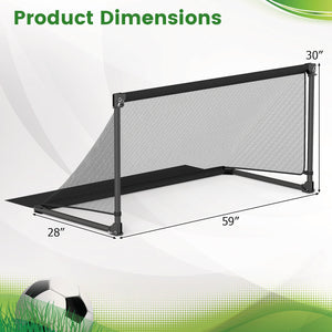 Portable POP Up Toddler Soccer Net with Metal Frame-L view 5