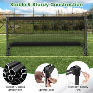 Portable POP Up Toddler Soccer Net with Metal Frame-M view 8