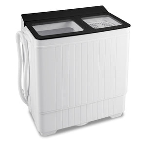 Portable Washing Machine with 18 LBS Washer and 8 LBS Spinner Combo-Black