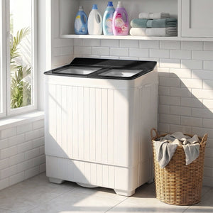 Portable Washing Machine with 18 LBS Washer and 8 LBS Spinner Combo-Black view 3