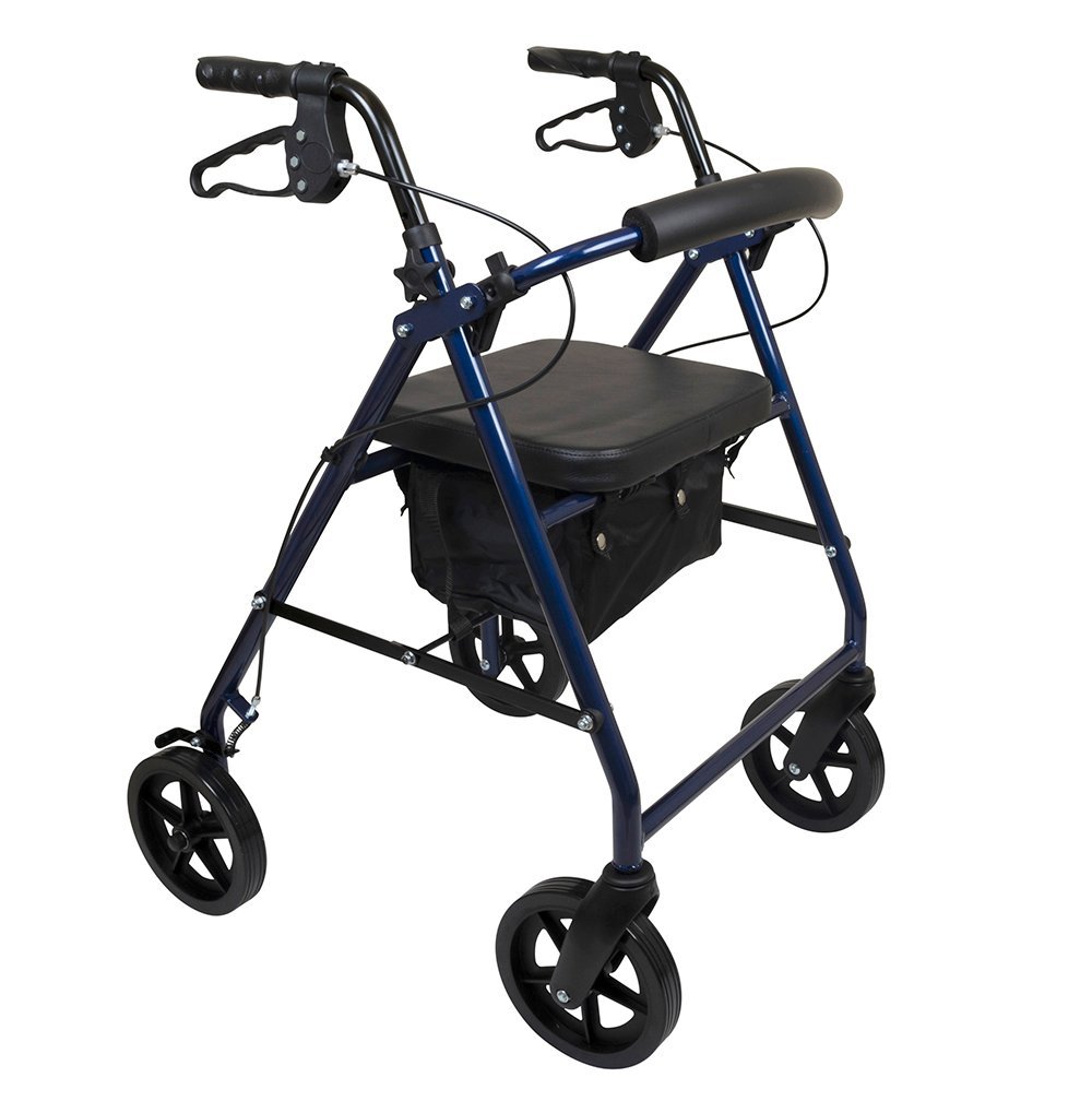 ProBasics Deluxe Aluminum Rollator with 8-inch Wheels, 300 lb Capacity