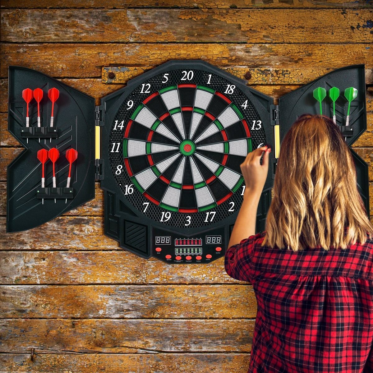 Professional Electronic Dartboard Set with LCD Display view 2