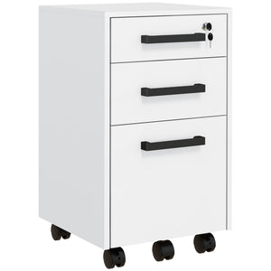 Lockable Vertical File Cabinet with Lock, 3 Drawer Filing Cabinet with Hanging Bars for Letter and A4 Size – view 8