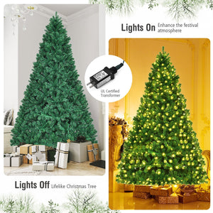 8 Feet PVC Artificial Christmas Tree with LED Lights-8 ft view 5