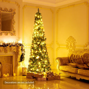 PVC Artificial Slim Pencil Christmas Tree-8 Feet view 2