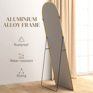 Arched Standing Mirror, 64" x 20" Full Length Mirror, Free Standing or Wall Mounted for Living Room – view 26