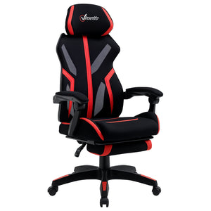Gaming Chair, Ergonomic Computer Chair with Footrest, Headrest – view 8