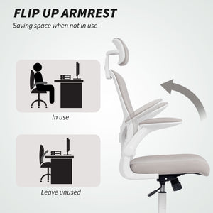 Ergonomic Office Chair, Mesh Desk Chair with Adjustable Headrest, Lumbar Support and Height – view 13