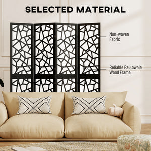 4 Panel Room Divider, 5.6 FT Lightweight Folding Privacy Screen with Geometric Pattern for Living Room – view 4