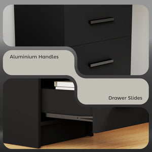 Computer Desk with Storage, 39" Home Office Desk with 3 Drawers nad Open Shelf, Writing Table for Bedroom – view 11