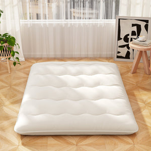Queen/King/Twin/Full Futon Mattress Floor Sleeping Pad with Washable Cover Beige-Full Size view 3