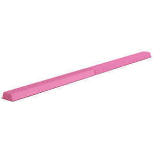 Soozier 7ft Folding Balance Beam, Gymnastics Equipment with Anti-Slip Bottom for Kids Home Training, Multicolour